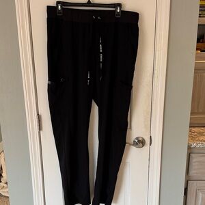 Med Couture Classic Black Drawstring Pants